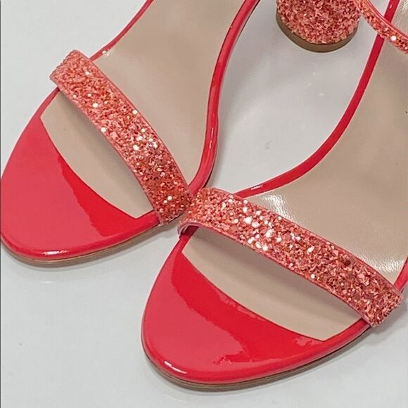 Giuseppe Zanotti Block-Heel Glitter Sandals size 38 - Picture 10 of 12